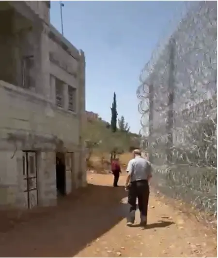 New fence at Sinjil